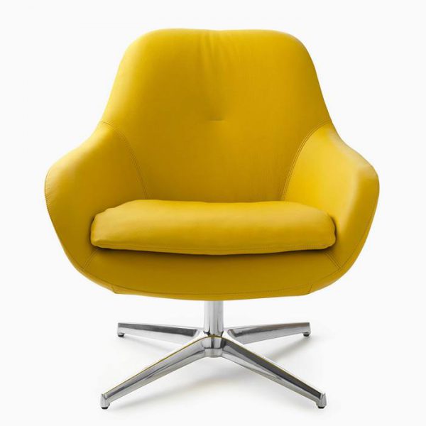 مبل راحتی زرد یک نفره